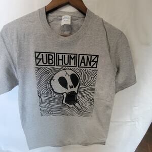 The Subhumans  band t shirt  size small sport gray